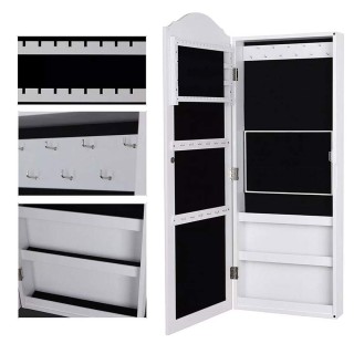 BAKAJI Κοσμηματοθήκη Καθρέφτης Τοίχου 96x35εκ 02833096