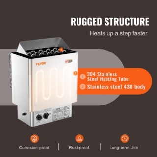 VEVOR 8KW Ηλεκτρική Σάουνα Ενσωματωμένος Έλεγχος 8-12 m3 Ανοξείδωτ... VEVOR 8KW Ηλεκτρική Σάουνα Ενσωματωμένος Έλεγχος 8-12 m3 Ανοξείδωτ...