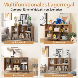 Costway βιβλιοθήκη με 6 ράφια & ανυψωμένα μεταλλικά πόδια & ρυθμιζό... Costway βιβλιοθήκη με 6 ράφια & ανυψωμένα μεταλλικά πόδια & ρυθμιζό...