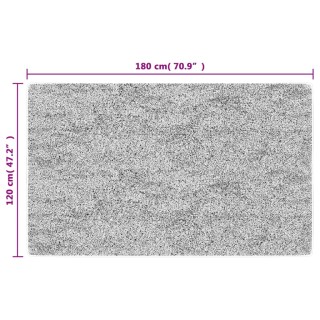 vidaXL Χαλί Πλενόμενο Μαύρο και Λευκό 120x180 εκ. 136605