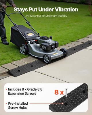 VEVOR Ράμπα Κράτησης 15 Τόνων, 50.8 mm Ύψος, Βαρέως Τύπου, για Οχήμ...