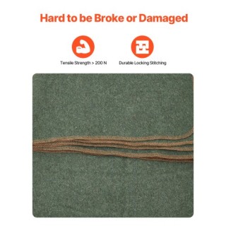 VEVOR Μάλλινη Κουβέρτα Κάμπινγκ 64 x 88 Ζεστή για Κάμπινγκ, Πεζοπορ...