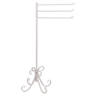 Galileo Πετσετοθήκη με 3 σωλήνες από σίδηρο 55x36x88 cm λευκό Est 5...
