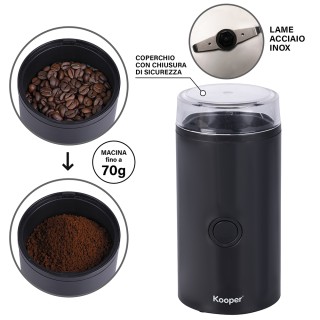 Galileo Ηλεκτρικός Μύλος Καφέ Macinacaff με Ανοξείδωτες Λεπίδες 180...