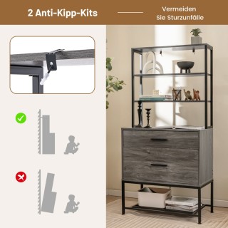 Πολυλειτουργικό Ντουλάπι Αποθήκευσης με Ράφια, Συρτάρια και Βάση Εκ... Πολυλειτουργικό Ντουλάπι Αποθήκευσης με Ράφια, Συρτάρια και Βάση Εκ...