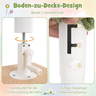 Costway Πενταώροφος Γατόδεντρο με Ρυθμιζόμενο Ύψος και Άνετους Χώρο... Costway Πενταώροφος Γατόδεντρο με Ρυθμιζόμενο Ύψος και Άνετους Χώρο...