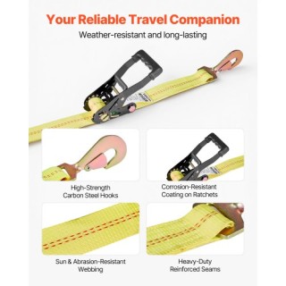 VEVOR Σετ Δέστρας Τροχών Αυτοκινήτου με Αντοχή 4540 kg, Κατάλληλο γ...