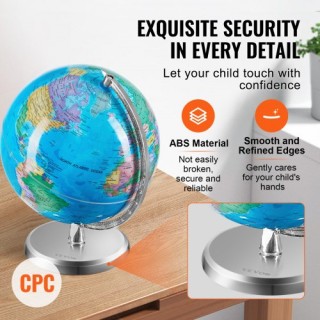 Περιστρεφόμενη Υδρόγειος Σφαίρα VEVOR 8 για Εκπαιδευτική Χρήση DQY... Περιστρεφόμενη Υδρόγειος Σφαίρα VEVOR 8 για Εκπαιδευτική Χρήση DQY...