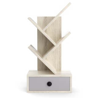 Costway  Ραφιέρα Δέντρου με 5 Ράφια και Συρτάρι για Γραφείο ή Τραπέ...