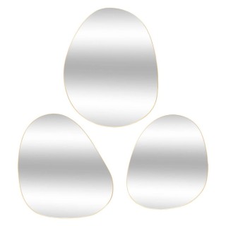 Atmosphera Σετ 3 Καθρεπτών Λήδα Χρυσό L32 44.5 47εκ 195232 Atmosphera Σετ 3 Καθρεπτών Λήδα Χρυσό L32 44.5 47εκ 195232