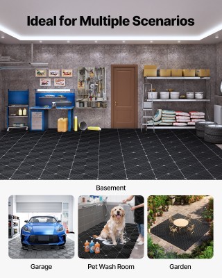 VEVOR Διαπλεκόμενα Αντιολισθητικά Πλακίδια Αποστράγγισης 310 x 310 ... VEVOR Διαπλεκόμενα Αντιολισθητικά Πλακίδια Αποστράγγισης 310 x 310 ...