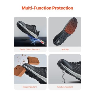 VEVOR Ανδρικά Αθλητικά Παπούτσια Εργασίας Μαύρα με Μεταλλική Μύτη ... VEVOR Ανδρικά Αθλητικά Παπούτσια Εργασίας Μαύρα με Μεταλλική Μύτη ...