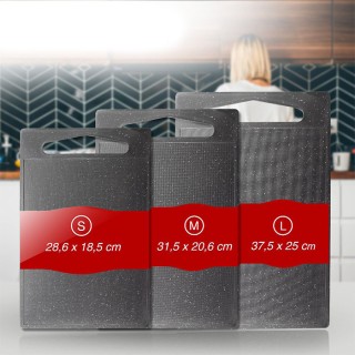 Σετ Επιφάνειες Κοπής 3 Τεμαχίων σε Ανοιχτό Γκρι C-SB4012K-Lgrey CLA... Σετ Επιφάνειες Κοπής 3 Τεμαχίων σε Ανοιχτό Γκρι C-SB4012K-Lgrey CLA...