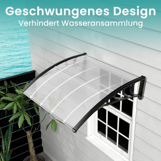 Costway Αλουμινένια & Πολυκαρμπονική Στέγη Εισόδου 102 x 99 cm - Ασ... Costway Αλουμινένια & Πολυκαρμπονική Στέγη Εισόδου 102 x 99 cm - Ασ...