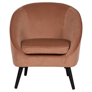 Galileo Πολυθρόνα σαλονιού σε χρώμα καμήλας, με ευρύχωρο κάθισμα απ...