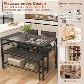 Costway Σετ Τραπεζαρίας 4 Τεμαχίων: Τραπέζι Κουζίνας με 2 Καρέκλες,... Costway Σετ Τραπεζαρίας 4 Τεμαχίων: Τραπέζι Κουζίνας με 2 Καρέκλες,...