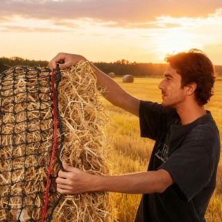 VEVOR Δίχτυ για Στρογγυλές Δεμάτες Σανό Αργής Σίτισης Αλόγων MGCWZW...
