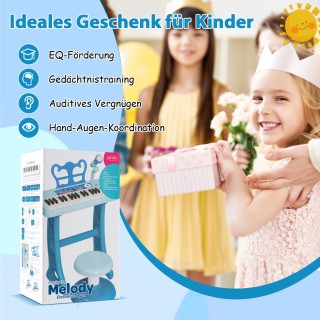 Costway Παιδικό Πληκτρολόγιο 37 Πλήκτρων με Σκαμπό, Μικρόφωνο & Αν... Costway Παιδικό Πληκτρολόγιο 37 Πλήκτρων με Σκαμπό, Μικρόφωνο & Αν...