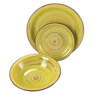 Galileo Σετ πιάτων 3 τεμαχίων από κεραμικό Lipari Giallo 5916955