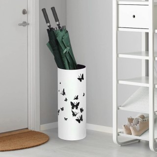 BAKAJI Στρογγυλή βάση ομπρελοθήκης από λευκό σίδερο με δίσκο συλλο... BAKAJI Στρογγυλή βάση ομπρελοθήκης από λευκό σίδερο με δίσκο συλλο...