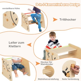 Costway Σετ Αναρρίχησης Ξύλου με Αντιστρέψιμη Ράμπα, Τραμπάλα, Σκά... Costway Σετ Αναρρίχησης Ξύλου με Αντιστρέψιμη Ράμπα, Τραμπάλα, Σκά...