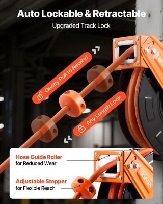 VEVOR Αυτόματος Αναδιπλούμενος Αεροσωλήνας 15μ x 9,5mm με Μέγιστη Π... VEVOR Αυτόματος Αναδιπλούμενος Αεροσωλήνας 15μ x 9,5mm με Μέγιστη Π...