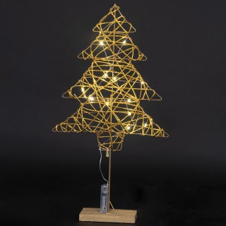 Galileo Φωτεινό Χριστουγεννιάτικο Δέντρο με Ξύλινη Βάση ύψους 60 εκ...