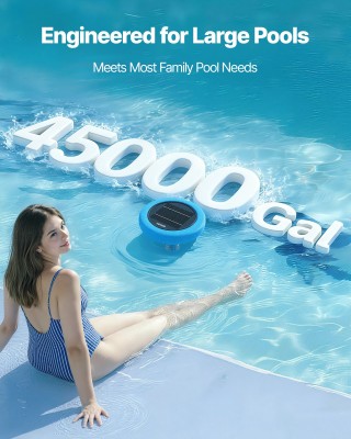 VEVOR Ηλιακός Ιονιστής Πισίνας με Χαλκό για Χωρητικότητα έως 170343...