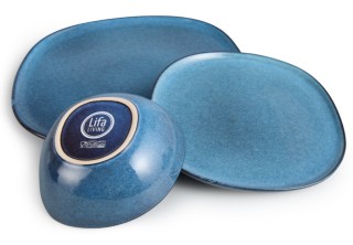 Σετ πιάτων Lott 18 τεμαχίων - Ανοιχτό Μπλε 8720604887266 Lifa-Living Σετ πιάτων Lott 18 τεμαχίων - Ανοιχτό Μπλε 8720604887266 Lifa-Living