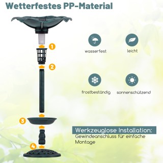 Costway Ρετρό Ποτίστρα Πουλιών με Ηλιακό Φωτισμό και Πολλαπλές Λει... Costway Ρετρό Ποτίστρα Πουλιών με Ηλιακό Φωτισμό και Πολλαπλές Λει...