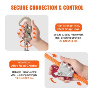 VEVOR Αντιολισθητικό Ατσάλινο Δίχτυ 10ft με Πρόσθετο Σχοινί Ασφαλεί...