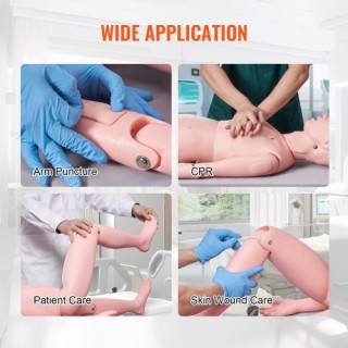 VEVOR Προπλάσμα Νοσηλευτικής, Γυναικείο Ομοίωμα Ζωής για Εκπαίδευση...