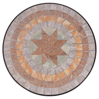 Galileo Στρογγυλό εξωτερικό τραπέζι 70x75 cm από σίδερο με κεραμικό...