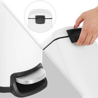 SONGMICS Κάδος Απορριμμάτων με Πεντάλ 10L – Λευκός LTB10WT SONGMICS Κάδος Απορριμμάτων με Πεντάλ 10L – Λευκός LTB10WT
