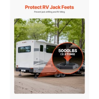 VEVOR Μαξιλάρια Στάθμευσης Τροχόσπιτου 5000lbs 4τμχ για 10 Στρογγυλ... VEVOR Μαξιλάρια Στάθμευσης Τροχόσπιτου 5000lbs 4τμχ για 10 Στρογγυλ...