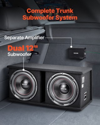 VEVOR Πακέτο Υπογούφερ Αυτοκινήτου 305 mm 1200W RMS με Διπλό Subwoo... VEVOR Πακέτο Υπογούφερ Αυτοκινήτου 305 mm 1200W RMS με Διπλό Subwoo...