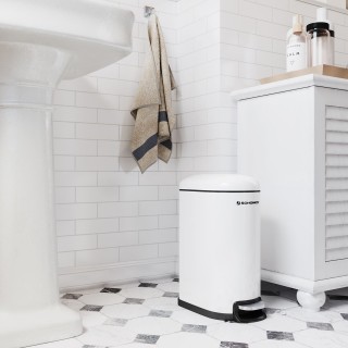 SONGMICS Κάδος Απορριμμάτων με Πεντάλ 10L – Λευκός LTB10WT SONGMICS Κάδος Απορριμμάτων με Πεντάλ 10L – Λευκός LTB10WT
