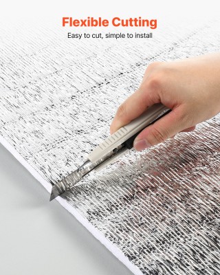 VEVOR Μονωτικό Ρολό Αντανάκλασης για Πόρτα Γκαράζ, 6mm, 5.49m x 0.6...