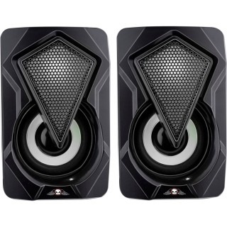 BAKAJI Σετ 2 Ηχεία Gaming PC με LED RGB, USB, Bluetooth/Aux 02838925