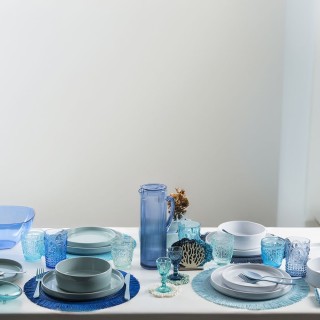 Villa DEste Σετ 6τμχ Ποτήρι νερού 400 ml μπλε Fashion 5915230 Villa DEste Σετ 6τμχ Ποτήρι νερού 400 ml μπλε Fashion 5915230