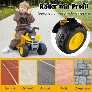 Costway  6V Ηλεκτρικό Παιδικό ATV Quad με LED Φώτα για Ηλικίες 18–3...