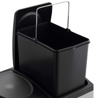 BAKAJI Κάδος Ανακύκλωσης 30 LT Ατσάλι 2 Χώροι Κάδος Απορριμμάτων μ... BAKAJI Κάδος Ανακύκλωσης 30 LT Ατσάλι 2 Χώροι Κάδος Απορριμμάτων μ...