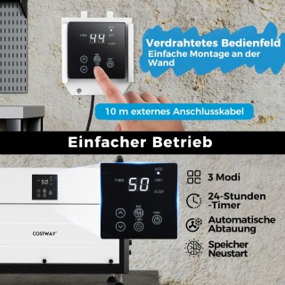 Costway Αφυγραντήρας 3 Λειτουργιών με 24ωρο Χρονοδιακόπτη, Βιομηχαν... Costway Αφυγραντήρας 3 Λειτουργιών με 24ωρο Χρονοδιακόπτη, Βιομηχαν...