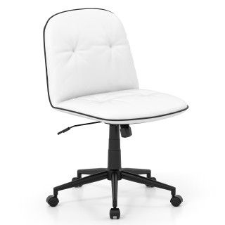 Costway Καρέκλα Γραφείου από Συνθετικό Δέρμα, Περιστρεφόμενη, με Ρυ...