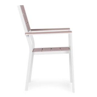 MultiGarden Σετ 2 λευκών κήπου καρεκλών για βεράντα ή μπαλκόνι από ...