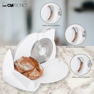 Ηλεκτρικός Κόφτης Τροφίμων - Αλλαντικών 180W Λευκό AS2958 Clatronic