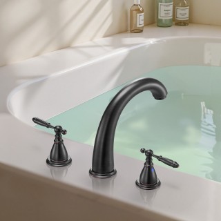 VEVOR Ρωμαϊκή Βρύση Μπάνιου με Διπλές Λαβές σε Μπρονζέ Χρώμα BDFDPK... VEVOR Ρωμαϊκή Βρύση Μπάνιου με Διπλές Λαβές σε Μπρονζέ Χρώμα BDFDPK...