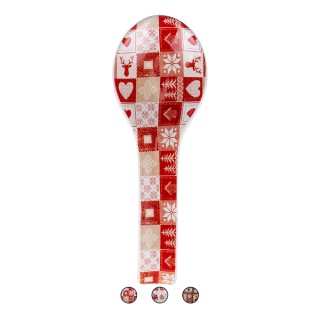 Galileo Σετ 3 τμχ Κεραμική βάση κουτάλας με χριστουγεννιάτικο σχέδι...