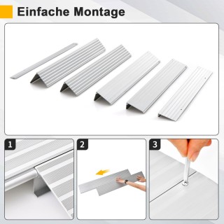 Costway  Ρυθμιζόμενη Ράμπα Εισόδου Αλουμινίου για Ασφαλή Πρόσβαση σ...