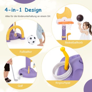 Costway 4-σε-1 Κέντρο Αθλητικών Δραστηριοτήτων για Παιδιά UY10085YE